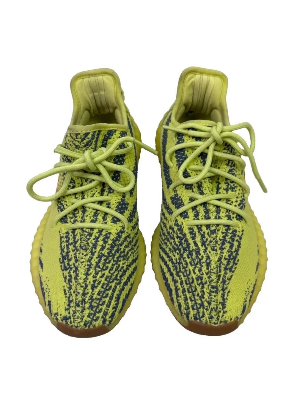 Adidas Yeezy Boost 350 V2 Semi Frozen Yelow Zebra B37572 Men’s 7 Sneakers Shoes